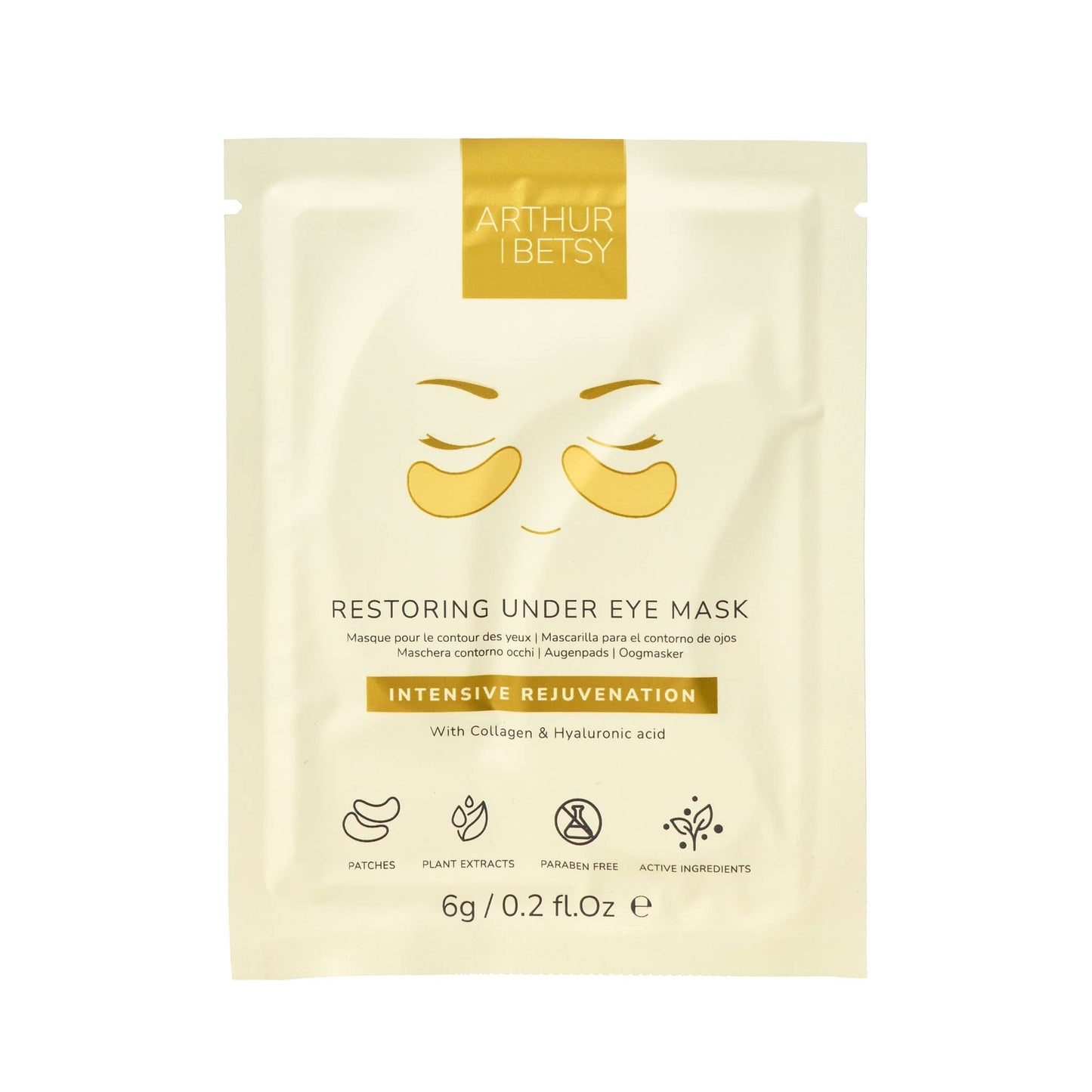 Gold under eye patches - Collagen eye mask - Shea Love London