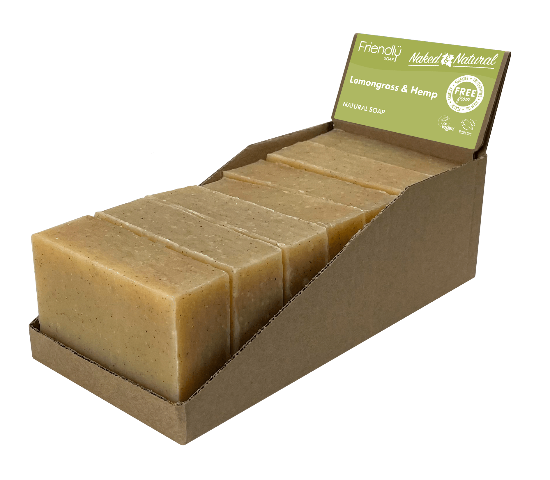 Lemongrass - Naked and Natural - Bath Soap - Shea Love London