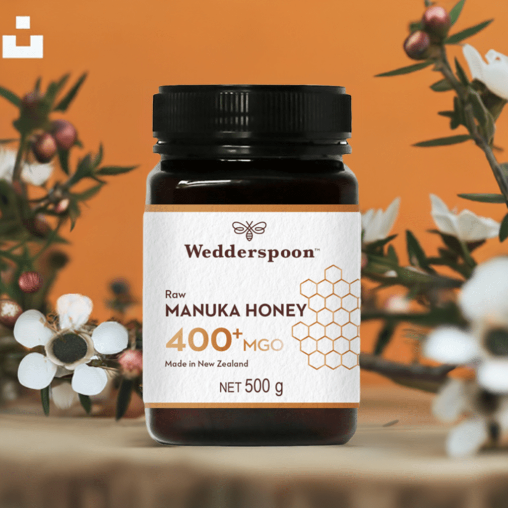 Wedderspoon Raw Manuka Honey 400 MGO (500g) – Unpasteurised High Potency - Shea Love London