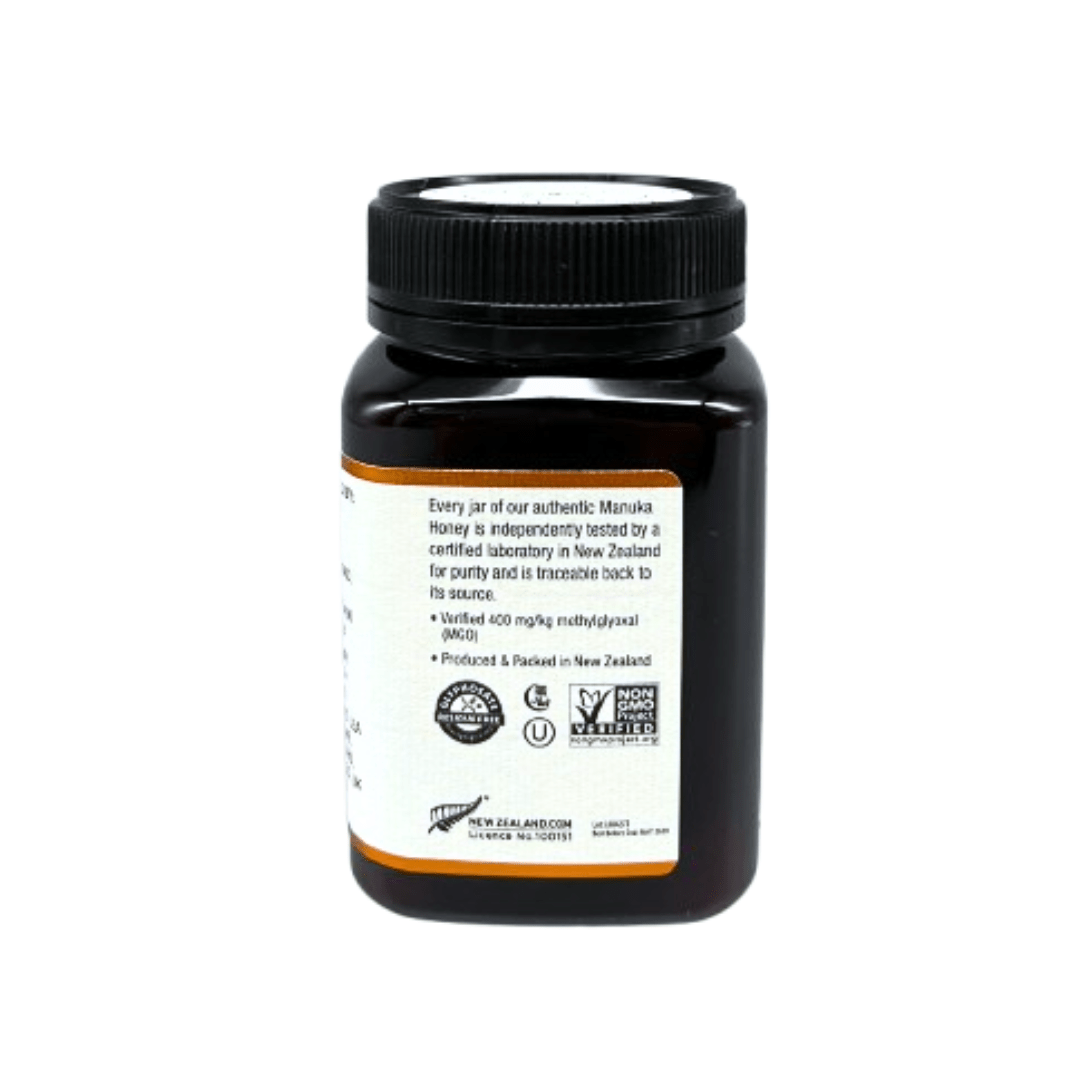Wedderspoon Raw Manuka Honey 400 MGO (500g) – Unpasteurised High Potency - Shea Love London