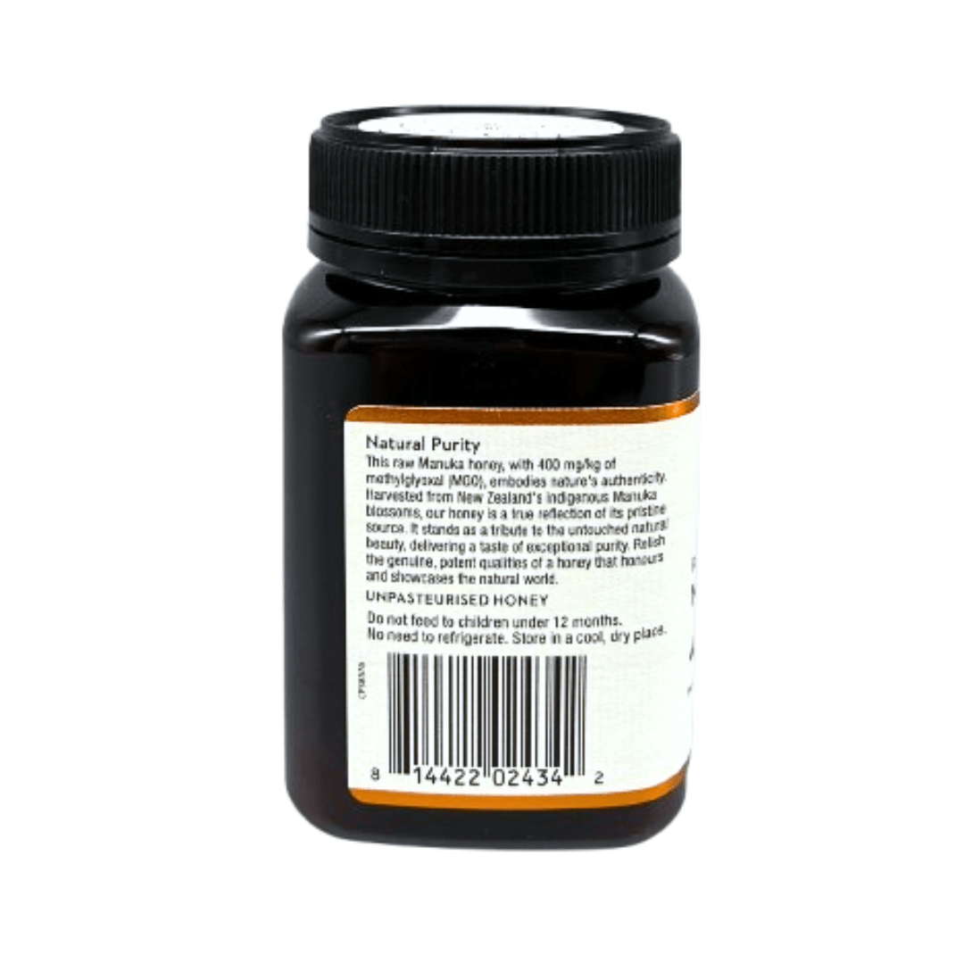 Wedderspoon Raw Manuka Honey 400 MGO (500g) – Unpasteurised High Potency - Shea Love London