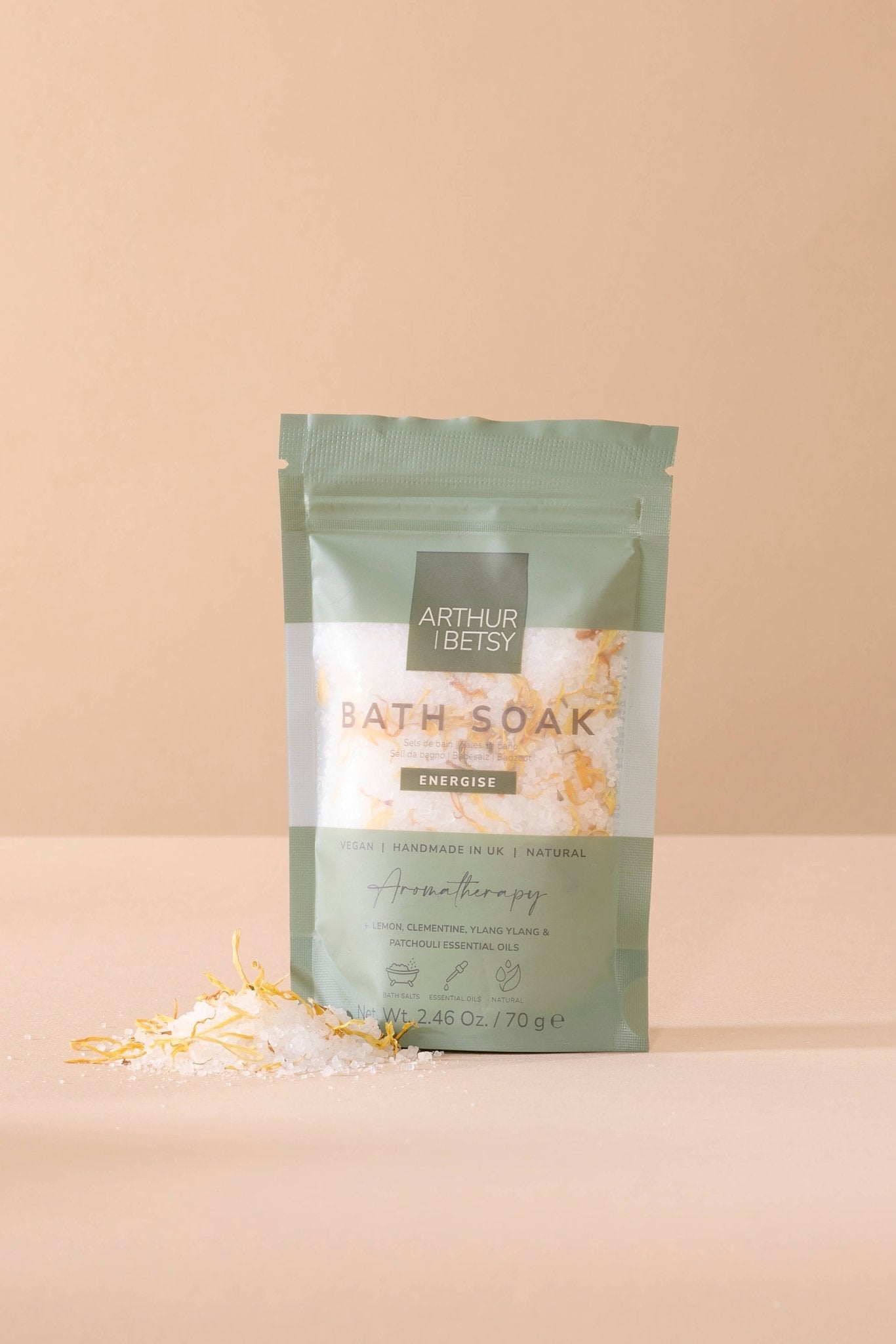 Aromatherapy Bath salts, Luxury Bath soak, Bath salts bag - Shea Love London