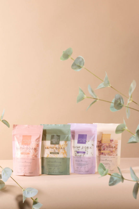 Aromatherapy Bath salts, Luxury Bath soak, Bath salts bag - Shea Love London