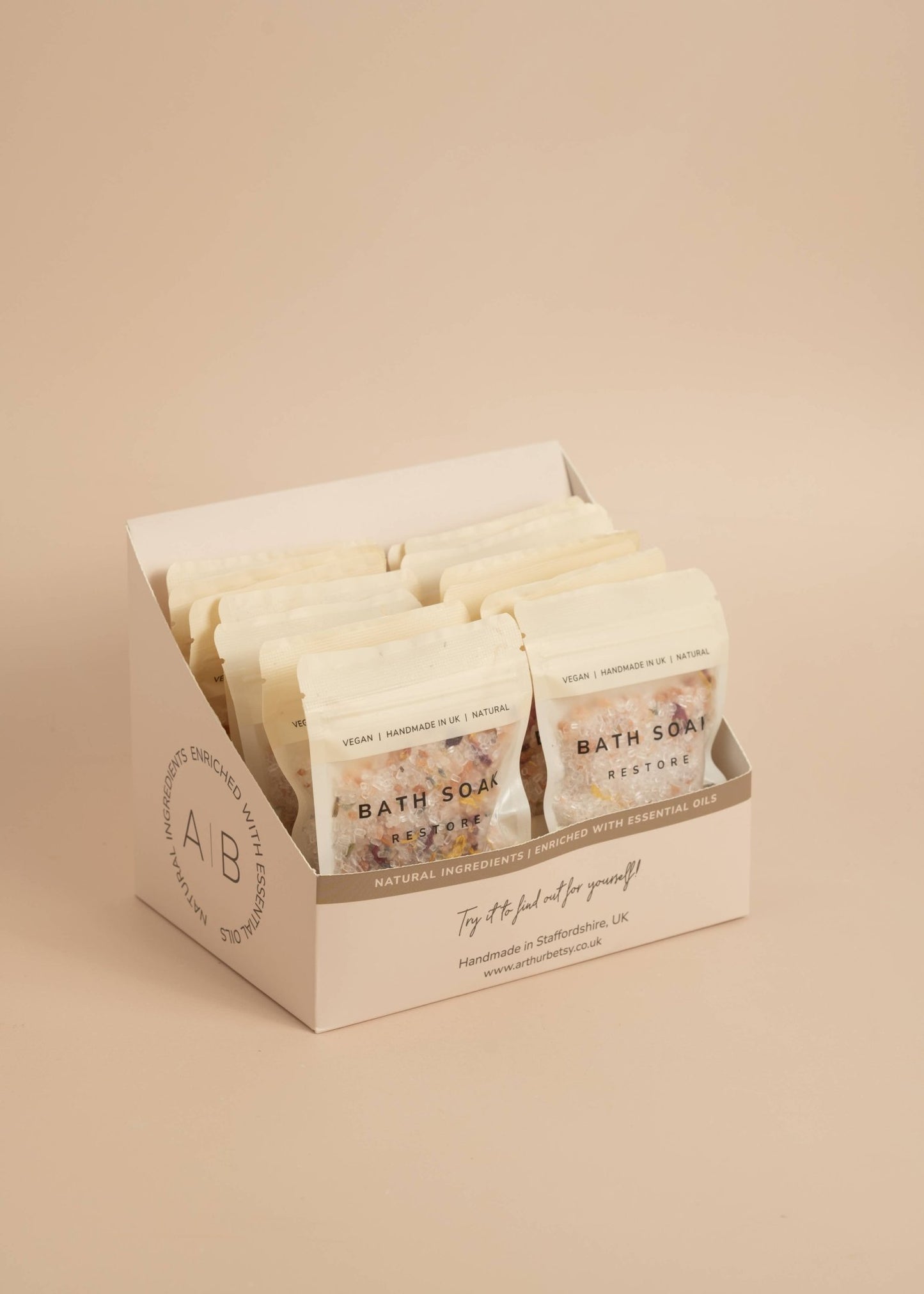 Aromatherapy Bath salts, Luxury Bath soak, Bath salts bag - Shea Love London