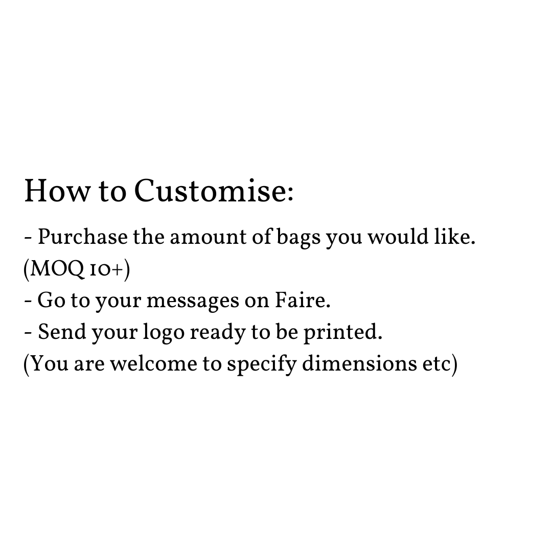 Custom Branded Tote Bag - Your Shop Logo on a Tote Bag - Shea Love London