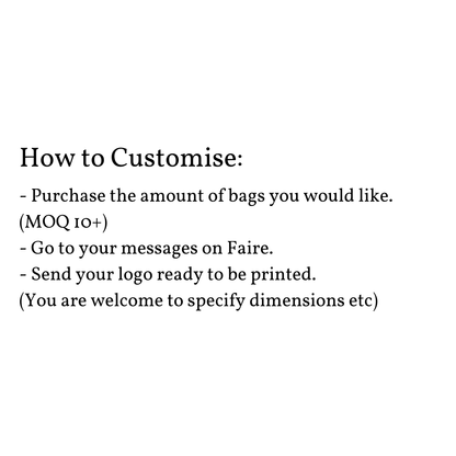 Custom Branded Tote Bag - Your Shop Logo on a Tote Bag - Shea Love London